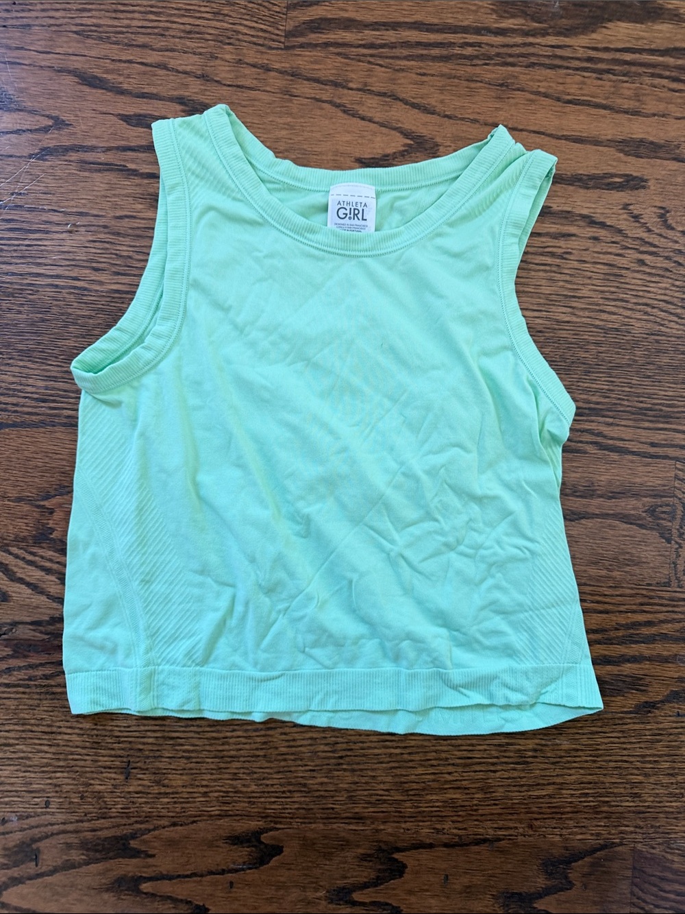 Athleta Girl Mint Green Ribbed Tank